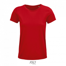 SOL'S CRUSADER organikus pamutból készült Női rövid ujjú póló SO03581, Red-XL