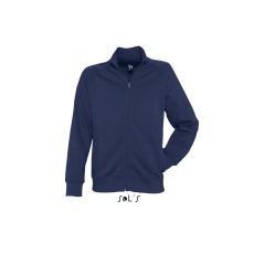 SOL'S Férfi cipzáras pulóver passzés magas gallérral, SOL'S SO47200, Navy-2XL