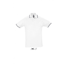 SOL'S Férfi galléros póló SOL'S SO11365 Sol'S practice Men - polo Shirt -L, White/Navy