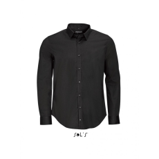 SOL'S Férfi ing SOL'S SO01426 Sol'S Blake Men - Long Sleeve Stretch Shirt -XL, Black