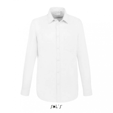 SOL'S Férfi ing SOL'S SO02920 Sol'S Boston Fit - Long Sleeve Oxford Men'S Shirt -XL, White