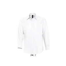 SOL'S Férfi ing SOL'S SO16000 Sol'S Boston - Long Sleeve Oxford Men'S Shirt -2XL, White