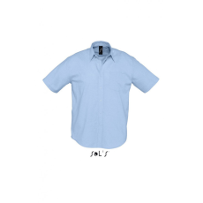 SOL'S Férfi ing SOL'S SO16010 Sol'S Brisbane - Short Sleeve Oxford Men'S Shirt -2XL, Sky Blue
