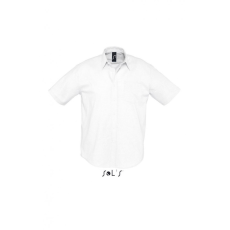 SOL'S Férfi ing SOL'S SO16010 Sol'S Brisbane - Short Sleeve Oxford Men'S Shirt -S, White