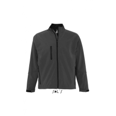 SOL'S Férfi kabát SOL'S SO46600 Sol'S Relax - Men'S Softshell Zipped Jacket -2XL, Charcoal Grey