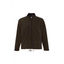 SOL&#039;S Férfi kabát SOL&#039;S SO46600 Sol&#039;S Relax - Men&#039;S Softshell Zipped Jacket -4XL, Dark Chocolate férfi kabát, dzseki