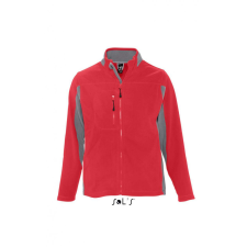 SOL&#039;S Férfi kabát SOL&#039;S SO55500 Sol&#039;S nordic - Men’S Two-Colour Zipped Fleece Jacket -L, Red férfi kabát, dzseki