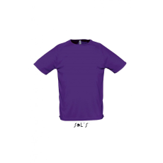 SOL'S Férfi póló SOL'S SO11939 Sol'S Sporty - Raglan Sleeved T-Shirt -S, Dark Purple