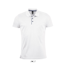 SOL'S férfi rövid ujjú galléros sport póló SO01180, White-2XL férfi póló