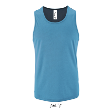 SOL'S férfi ujjatlan sport trikó SO02073, Aqua-S
