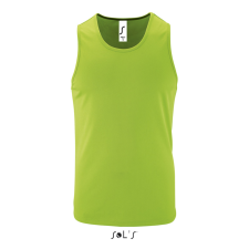 SOL&#039;S férfi ujjatlan sport trikó SO02073, Neon Green-3XL atléta, trikó