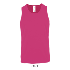 SOL&#039;S férfi ujjatlan sport trikó SO02073, Neon Pink 2-S atléta, trikó