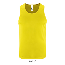 SOL&#039;S férfi ujjatlan sport trikó SO02073, Neon Yellow-M atléta, trikó