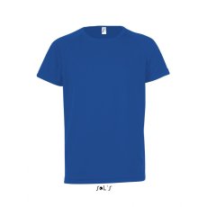 SOL'S Gyerek póló SOL'S SO01166 Sol'S Sporty Kids - Raglan-Sleeved T-Shirt -6A, Royal Blue