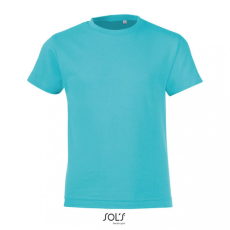 SOL'S Gyerek póló SOL'S SO01183 Sol'S Regent Fit Kids - Round neck T-Shirt -10A, Atoll Blue