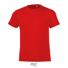 SOL'S Gyerek póló SOL'S SO01183 Sol'S Regent Fit Kids - Round neck T-Shirt -12A, Red