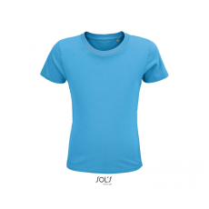 SOL'S Gyerek póló SOL'S SO03580 Sol'S Crusader Kids - Round-neck Fitted Jersey T-Shirt -12A, Aqua