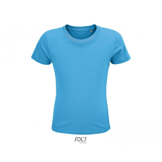 SOL'S Gyerek póló SOL'S SO03580 Sol'S Crusader Kids - Round-neck Fitted Jersey T-Shirt -4A, Aqua