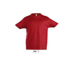 SOL'S Gyerek póló SOL'S SO11770 Sol'S Imperial Kids - Round neck T-Shirt -2A, Red