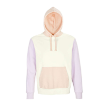 SOL'S háromszínű kapucnis pulóver SO03818, Off White-3XL férfi pulóver, kardigán