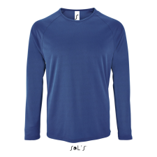 SOL'S hosszú ujjú férfi sport póló SO02071, Royal Blue-XL férfi póló