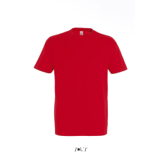 SOL'S IMPERIAL környakas férfi rövid ujjú pamut póló SO11500, Red-2XL