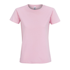 SOL'S IMPERIAL környakú Női rövid ujjú pamut póló SO11502, Candy Pink-XL