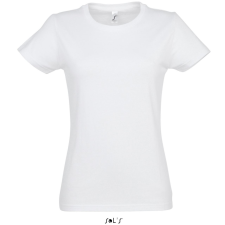 SOL&#039;S IMPERIAL környakú Női rövid ujjú pamut póló SO11502, White-L női póló