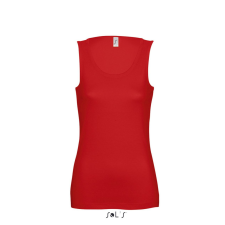 SOL&#039;S JANE ujjatlan Női pamut póló-trikó SO11475, Red-L női trikó