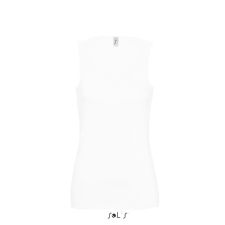 SOL&#039;S JANE ujjatlan Női pamut póló-trikó SO11475, White-L női trikó