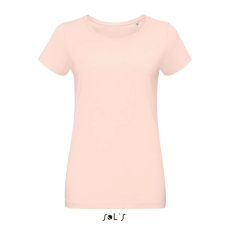 SOL'S MARTIN Női testhezálló környakas rövid ujjú póló SO02856, Creamy Pink-2XL