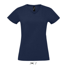 SOL'S MPERIAL Női V-nyakú rövid ujjú póló SO02941, French Navy-2XL