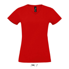 SOL'S MPERIAL Női V-nyakú rövid ujjú póló SO02941, Red-XL