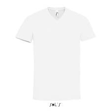 SOL'S MPERIAL V-nyakú férfi rövid ujjú póló SO02940, White-2XL férfi póló