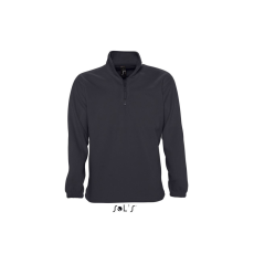 SOL'S NESS unisex 1/4 cipzáras, galléros polár pulóver SO56000, Charcoal Grey-S