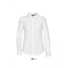 SOL'S Női blúz SOL'S SO01427 Sol'S Blake Women - Long Sleeve Stretch Shirt -2XL, White