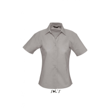 SOL&#039;S Női blúz SOL&#039;S SO16030 Sol&#039;S Elite - Short Sleeve Oxford Women&#039;S Shirt -L, Silver blúz