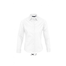 SOL'S Női blúz SOL'S SO17015 Sol'S Eden - Long Sleeve Stretch Women'S Shirt -2XL, White