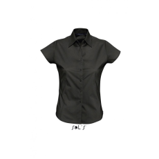 SOL'S Női blúz SOL'S SO17020 Sol'S Excess - Short Sleeve Stretch Women'S Shirt -XL, Black