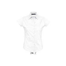 SOL'S Női blúz SOL'S SO17020 Sol'S Excess - Short Sleeve Stretch Women'S Shirt -XL, White