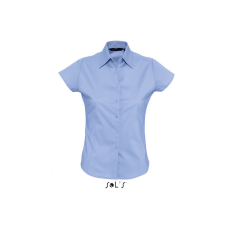 SOL'S Női blúz SOL'S SO17020 Sol'S Excess - Short Sleeve Stretch Women'S Shirt -XS, Bright Sky