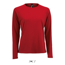 SOL&#039;S Női hosszú ujjú sport póló SO02072, Red-2XL női póló