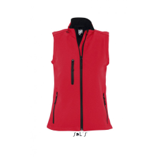 SOL'S Női kabát SOL'S SO46801 Sol'S Rallye Women - Sleeveless Softshell Jacket -M, Pepper Red