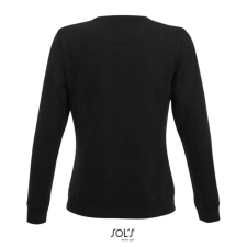 SOL&#039;S Női kereknyakú pulóver SO03104, Black-L női pulóver, kardigán