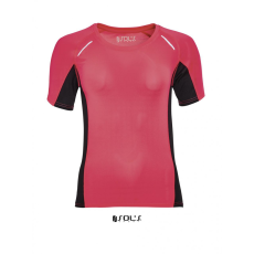 SOL'S Női póló SOL'S SO01415 Sol'S Sydney Women - Short Sleeve Running T-Shirt -XS, Neon Coral