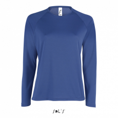 SOL'S Női póló SOL'S SO02072 Sol'S Sporty Lsl Women - Long Sleeve Sports T-Shirt -XL, Royal Blue