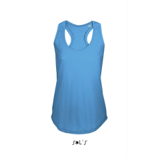 SOL&#039;S Női ujjatlan sporthátú trikó SO00579, Aqua-XS női trikó