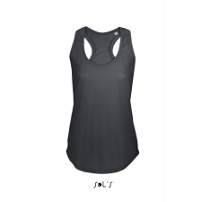 SOL&#039;S Női ujjatlan sporthátú trikó SO00579, Dark Grey-XL női trikó