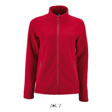 SOL&#039;S NORMAN egyszerű Női cipzáras polár pulóver SO02094, Red-L női pulóver, kardigán