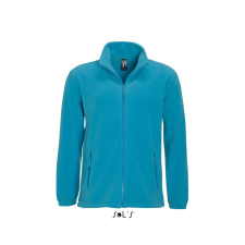 SOL'S NORTH cipzáras férfi polár pulóver SO55000, Aqua-2XL férfi pulóver, kardigán